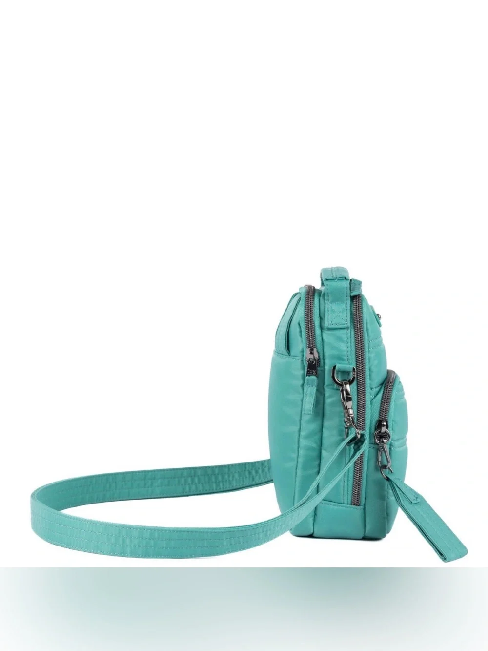 Lug Skeeter Mini Bridge Crossbody Bag with Puller NWT Surf Teal